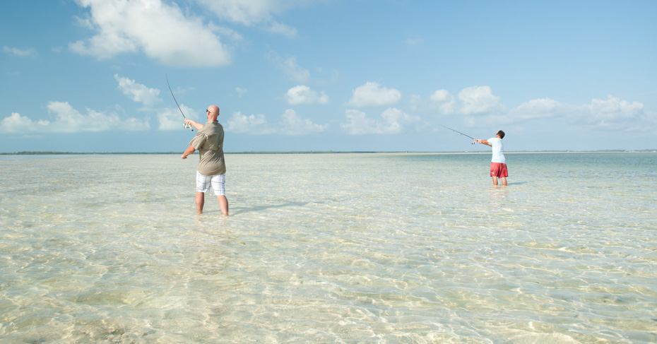 Bahamas Fishing Charters Bonefishing on a private Bahamas fishing charters and island hopping tours from Bahamas Air Tours