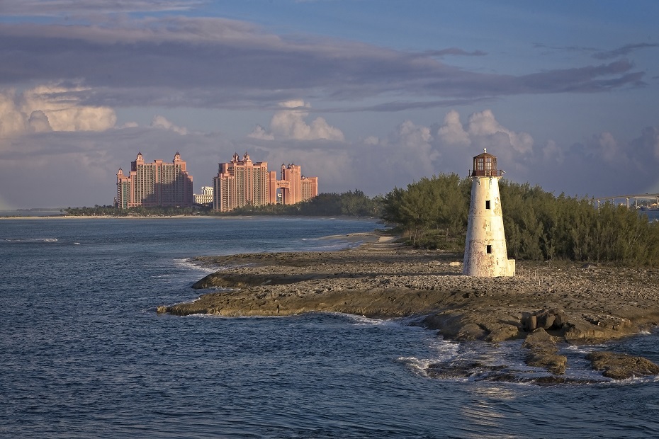 The abandoned lighthouse in Nassau Bahamas. Among other things to do in Nassau cruise port, this is a great one!