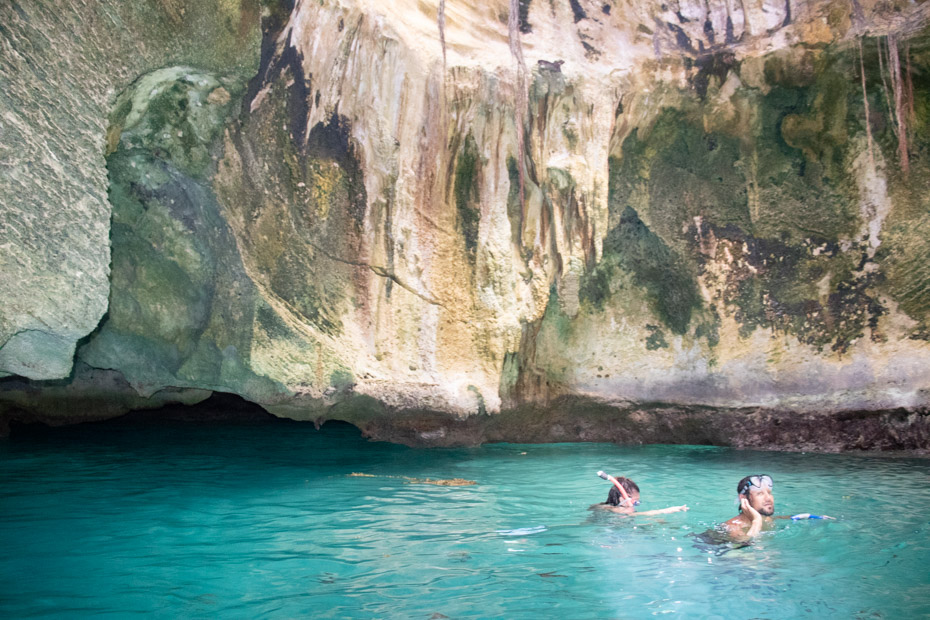 Snorkel into the James Bond 007 Thunderball grotto in Exuma Bahamas.