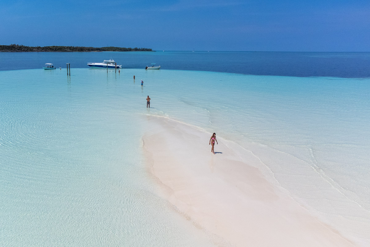 Bahamas Day Trip from Miami Florida to the Spanish Wells Ocean Swings and Sand Bars.