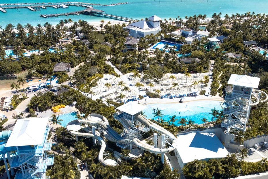 Baha Bay at the Baha Mar Nassau Water Park is located on Cable Beach and one of the top rated Water parks in Nassau Bahamas