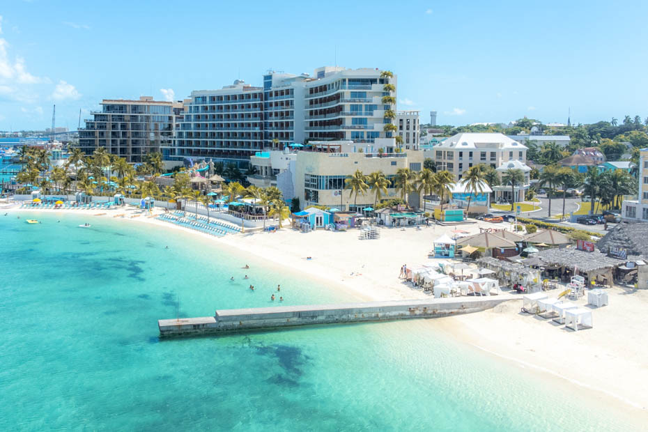 Junkanoo Beach in Nassau Bahamas.